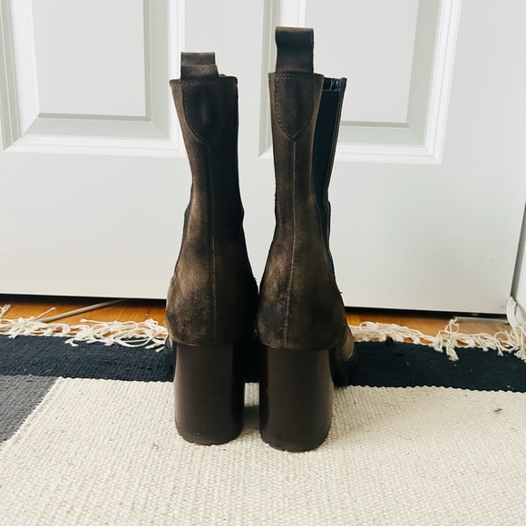 Emanuele Crasto distressed suede platform chelsea boot lug sole - Picture 6 of 6